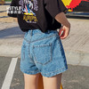 韩都衣舍2020夏新款韩版女装chic高腰宽松显瘦牛仔短裤GQ10351耒 商品缩略图1