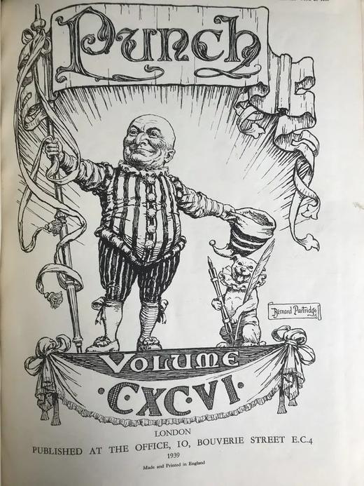 1939年 英国讽刺漫画杂志《笨拙》 配大量插图 漆面精装大16开 商品图2