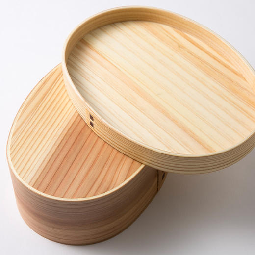 日本原产wakacho若兆 传统漆器杉木饭盒餐盒便当盒 商品图0
