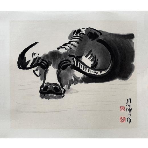 木版水印 《水牛》徐悲鸿（顺丰发货） 商品图0