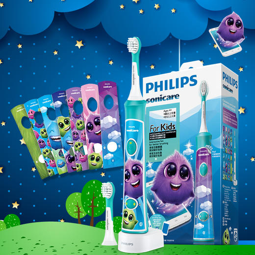 飞利浦sonicare For Kids儿童声波震动防龋齿牙刷HX6322 商品图2