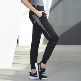 2019新款束脚速干运动长裤女宽松薄款跑步收脚瑜伽健身九分裤09002