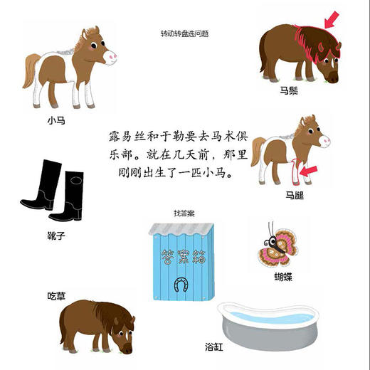 【2-7岁】小手转转 马术俱乐部 夏尔洛特阿梅灵 著 中信出版社图书 正版书籍 商品图1