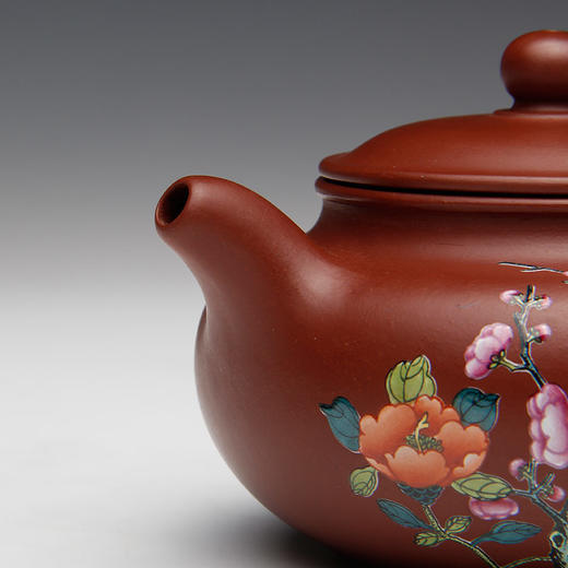 阳士琦·紫砂壶四季花鸟之冬 商品图2