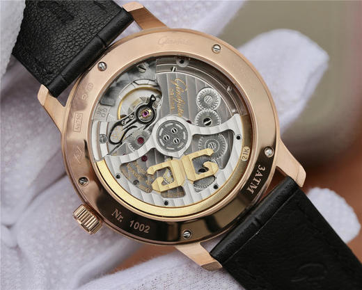 ETC格拉苏蒂原创议员大日历月相腕表。正品开模，男士腕表，自动机械机芯，皮表带，透底 商品图7