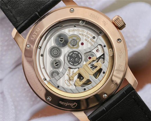 ETC格拉苏蒂原创议员大日历月相腕表。正品开模，男士腕表，自动机械机芯，皮表带，透底 商品图8