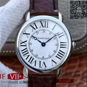 TW卡地亚CartierRONDE LOUIS CARTIER系列机械男表：chao薄，直径40厚度8MM，原装卡地亚9916MC型工作坊精制自动上链机械机芯