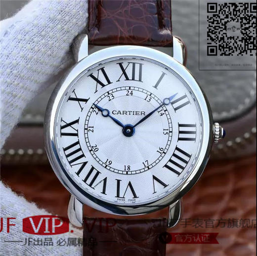 TW卡地亚CartierRONDE LOUIS CARTIER系列机械男表：chao薄，直径40厚度8MM，原装卡地亚9916MC型工作坊精制自动上链机械机芯 商品图0