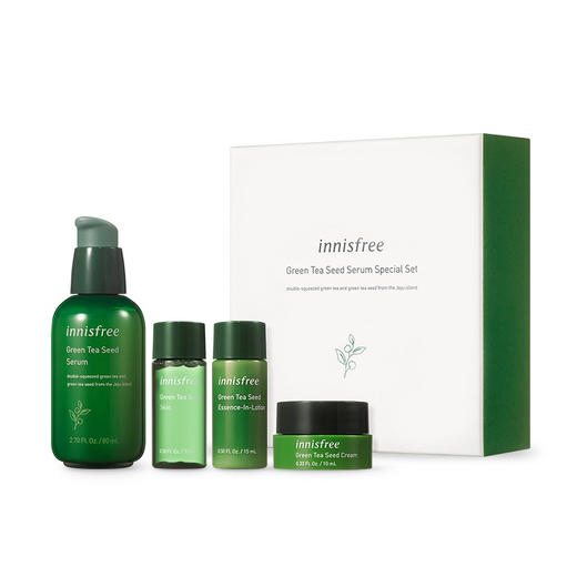 [innisfree]悦诗风吟绿茶籽精华套装小绿瓶80ml 商品图0