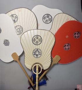 古泉书馆文创——水墨精拓，精美芭蕉扇