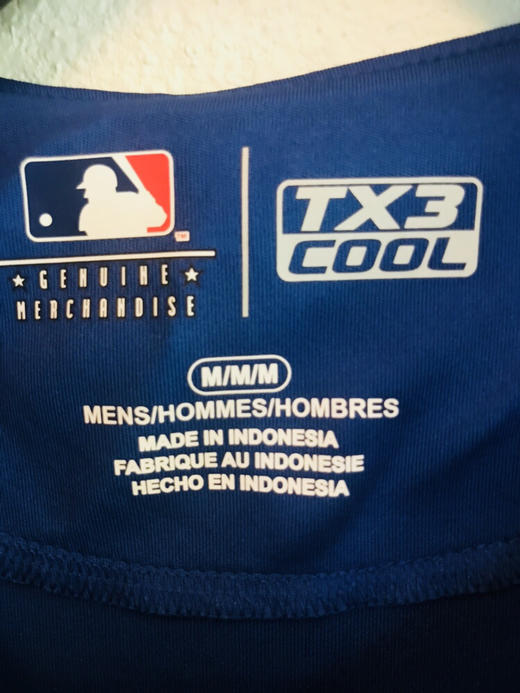 LA现货 抖主同款 Dodgers道奇队 开衫宽松球衣 棒球T恤衫 商品图3