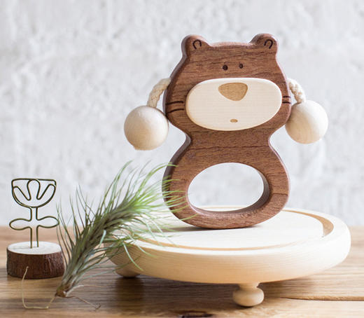 【6个月+】可可熊幼儿拨浪鼓婴幼儿早教益智玩具 商品图2