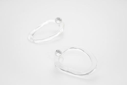 The translucent pear earrings 商品图0