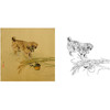 工笔动物白描底稿-孙锡之作品十二生肖-狗-斗方小品册页-SY11 商品缩略图0