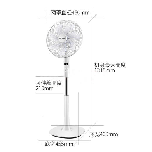 先锋遥控落地扇家用立式风扇定时凉风扇大风量静音节能7叶办公室学生宿舍 DD1703 商品图1
