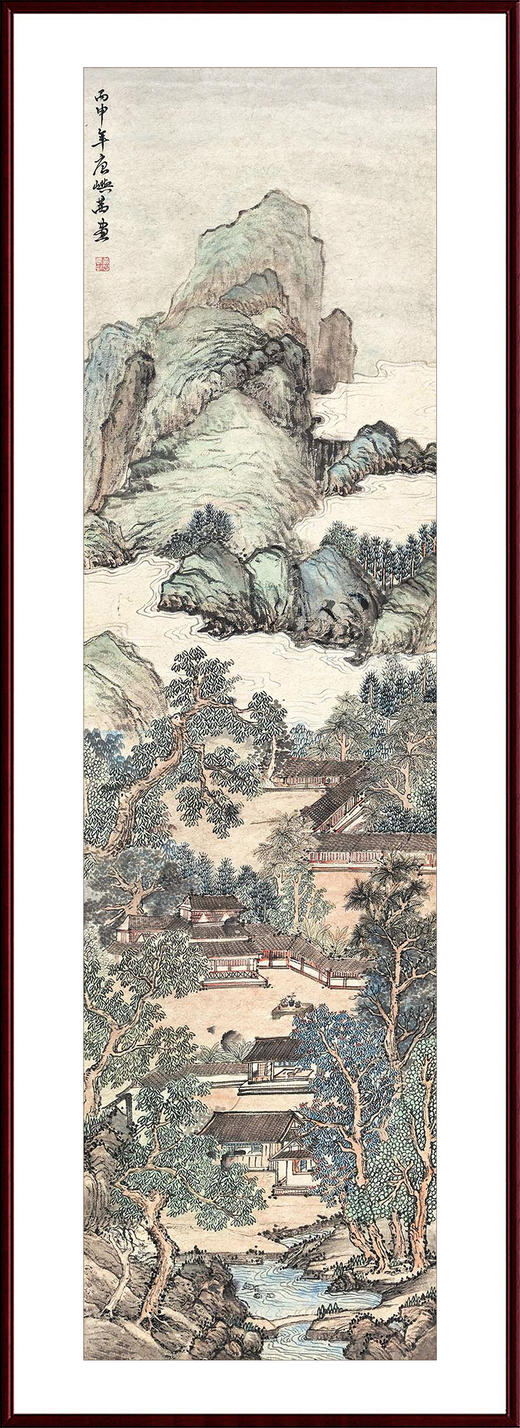 唐屿茜 -真迹- 书法《林峦秋霁图》办公室 书房  客厅 商品图1