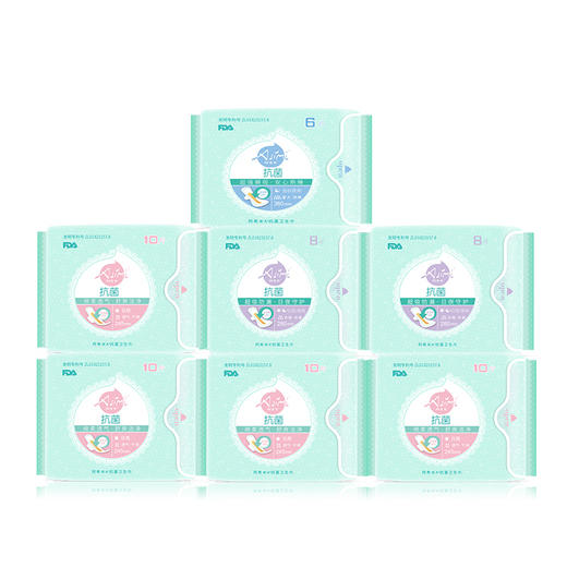 Asimi阿希米纳米银芯片抗菌卫生巾  4日2夜1加长组合7包 商品图1