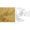 工笔动物白描底稿-孙锡之作品十二生肖-蛇-斗方小品册页-SY06 商品缩略图0