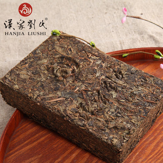 汉家刘氏 2014将黑金砖 茯砖茶 正宗黑茶 茶叶  金花 礼品礼盒装 商品图4
