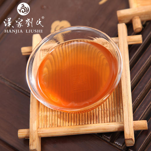 汉家刘氏 金花茯砖茶 将岩金 六年陈放 黑茶 茶叶 免撬直泡黑茶 280g 铁盒装 商品图4