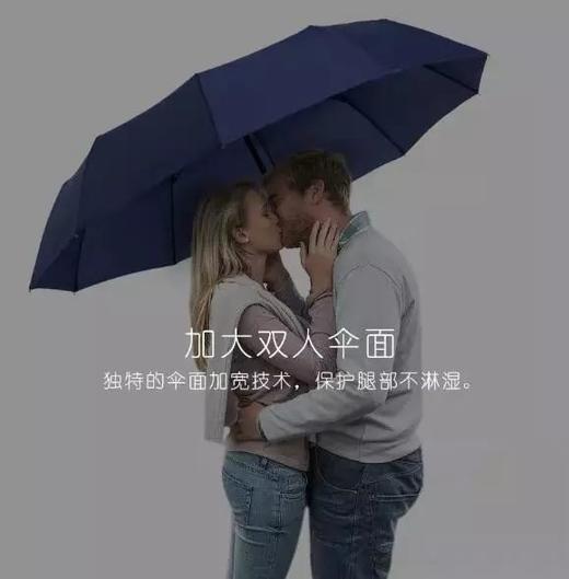 【 零透光！全自动折叠两用晴雨伞 】抗紫外线99%，荷叶拒水，强抗风，两用双人伞，再也不怕湿身！ 商品图0