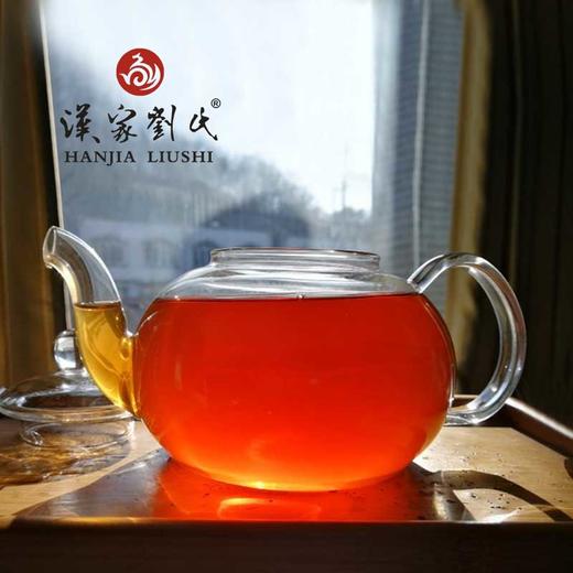 汉家刘氏 2017黑茶 茶叶 帝黑金尖 金花黑茶茯砖茶 400g 精装木制礼盒装 商品图3