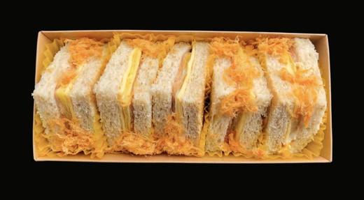 鸡蛋火腿奶酪肉松全麦三明治 商品图0