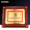 奖牌定制定做水钻木质荣誉牌匾代理加盟商授权牌证书高档聘书制作 商品缩略图3
