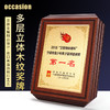 多层木质奖牌定制定做金属荣誉牌匾加盟代理商授权牌证书聘书制作 商品缩略图0