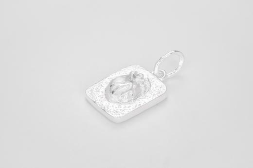 Square Embossed Heart, Silver 商品图0