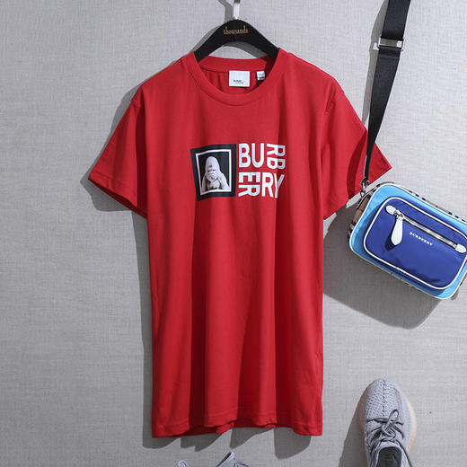 THS-无折 情侣款  礼盒装  英伦19SS新元素 大猩猩数码印花长绒棉T QH094 商品图6