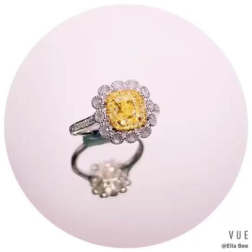 1克拉黄钻钻石戒指 商品图0