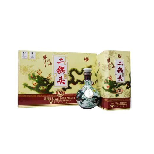 牛栏山二锅头 青龙珍品30年 53度500ml6瓶 整箱装 商品图1