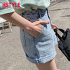 韩都衣舍2019韩版女装夏装新款高腰直筒显瘦牛仔短裤PC8975晽0425 商品缩略图1
