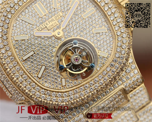 R8PATEK PHILIPPE百达翡丽满天星钢带到货。这款豪华百达翡丽陀飞轮腕表独特及富有魅力的设计，是展现完美工艺的升华之作，是成功人士的象征 商品图5