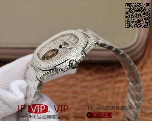 R8PATEK PHILIPPE百达翡丽满天星钢带到货。这款豪华百达翡丽陀飞轮腕表独特及富有魅力的设计，是展现完美工艺的升华之作，是成功人士的象征 商品图7