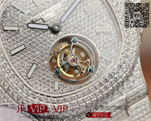 R8PATEK PHILIPPE百达翡丽满天星钢带到货。这款豪华百达翡丽陀飞轮腕表独特及富有魅力的设计，是展现完美工艺的升华之作，是成功人士的象征 商品图5