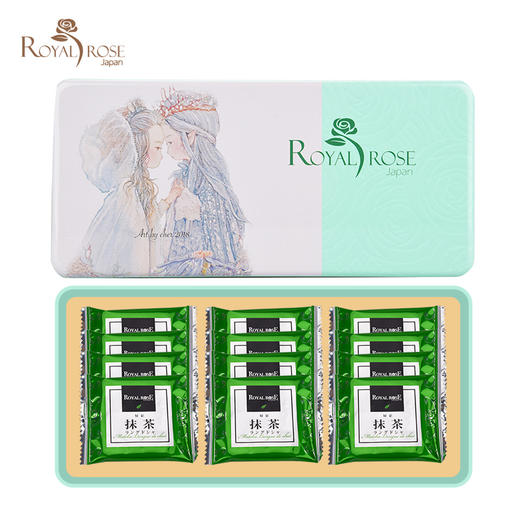 ROYAL ROSE日本进口零食 抹茶巧克力夹心饼干薄片礼盒 买一送一 商品图0