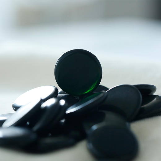 新桂木围棋罐+A型中号亮光精品老云子 商品图3