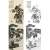 陈少梅竖幅工笔山水人物白描底稿-《万壑云涛万仞松》-多种白描尺寸可选-CR58 商品缩略图0