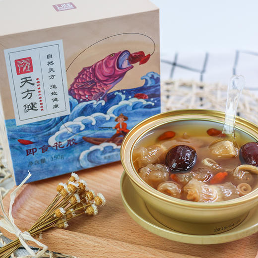 即食花胶150g 优质配方 每碗50g以上纯鱼胶 开盖即食 商品图1