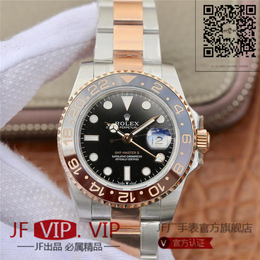 EW劳力士水鬼【GMT-Master II 】是劳力士zui热卖的表款之一 搭配真陶瓷圈口铂金字体 2836机芯质量稳定可靠 直径40mm 原装一比一开发 商品图0