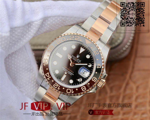 EW劳力士水鬼【GMT-Master II 】是劳力士zui热卖的表款之一 搭配真陶瓷圈口铂金字体 2836机芯质量稳定可靠 直径40mm 原装一比一开发 商品图3