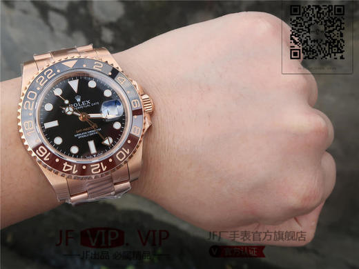 EW劳力士水鬼【GMT-Master II 】是劳力士zui热卖的表款之一 搭配真陶瓷圈口铂金字体 2836机芯质量稳定可靠 直径40mm  原装一比一开发 商品图10