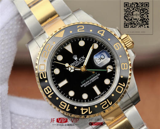 EW劳力士水鬼【GMT-Master II 】是劳力士zui热卖的表款之一 搭配真陶瓷圈口铂金字体 2836机芯质量稳定可靠 直径40mm 原装一比一开发 商品图3