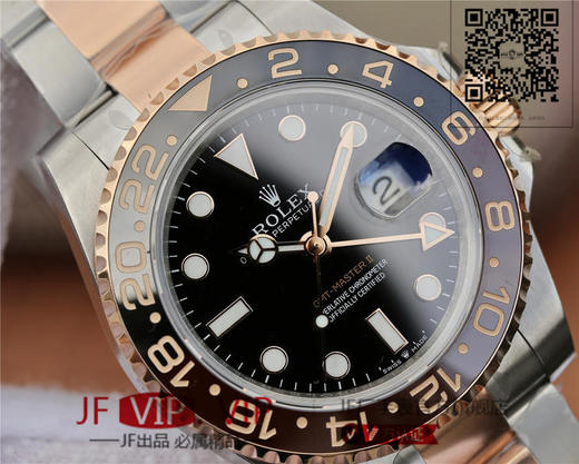 EW劳力士水鬼【GMT-Master II 】是劳力士zui热卖的表款之一 搭配真陶瓷圈口铂金字体 2836机芯质量稳定可靠 直径40mm 原装一比一开发 商品图4