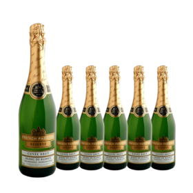 整箱特惠装 法国原瓶进口起泡酒 茗酊古堡起泡葡萄酒 French Paradox Sparkling 750ml*6