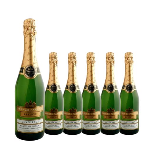 整箱特惠装 法国原瓶进口起泡酒 茗酊古堡起泡葡萄酒 French Paradox Sparkling 750ml*6 商品图0