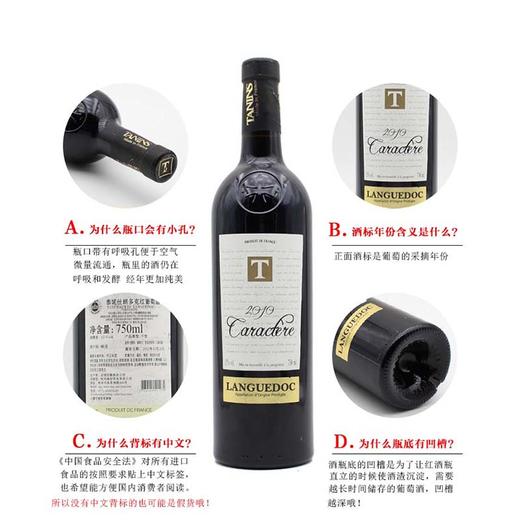泰妮丝朗多克红葡萄酒 Tanins Coteaux du Languedoc 单支装750ml 商品图4