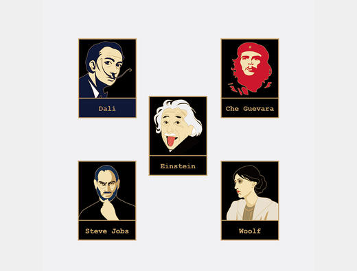 【磁贴款】联邦走马文艺磁贴【著名人物】 商品图0